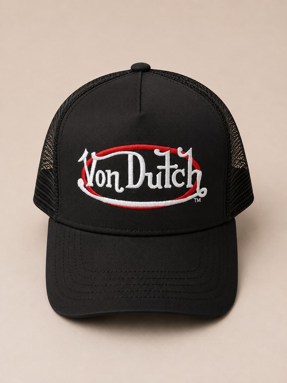 🆕️NWT Von Dutch Black Mesh Trucker Hat Snapback Y2K